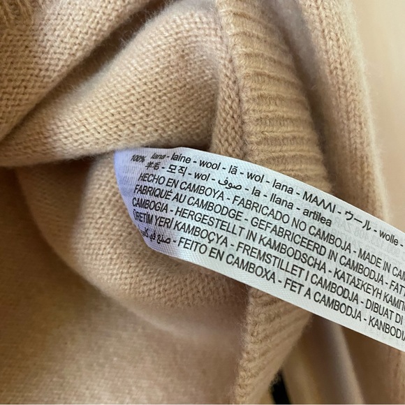 Zara limited edition merino wool cardigan tan - Picture 7 of 7